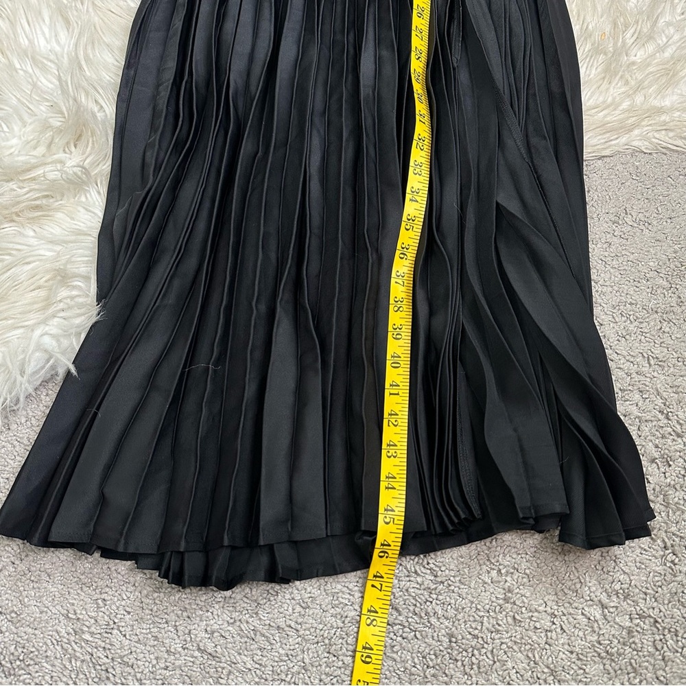 Nwt Commense Solid Pleated Strapless Split Dress … - image 8